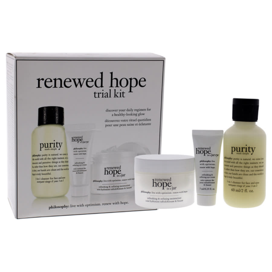 Renewed Hope Trail Kit by Philosophy for Unisex - Pc Kit oz Purity Made Simple -in- Cleanser oz R 25$