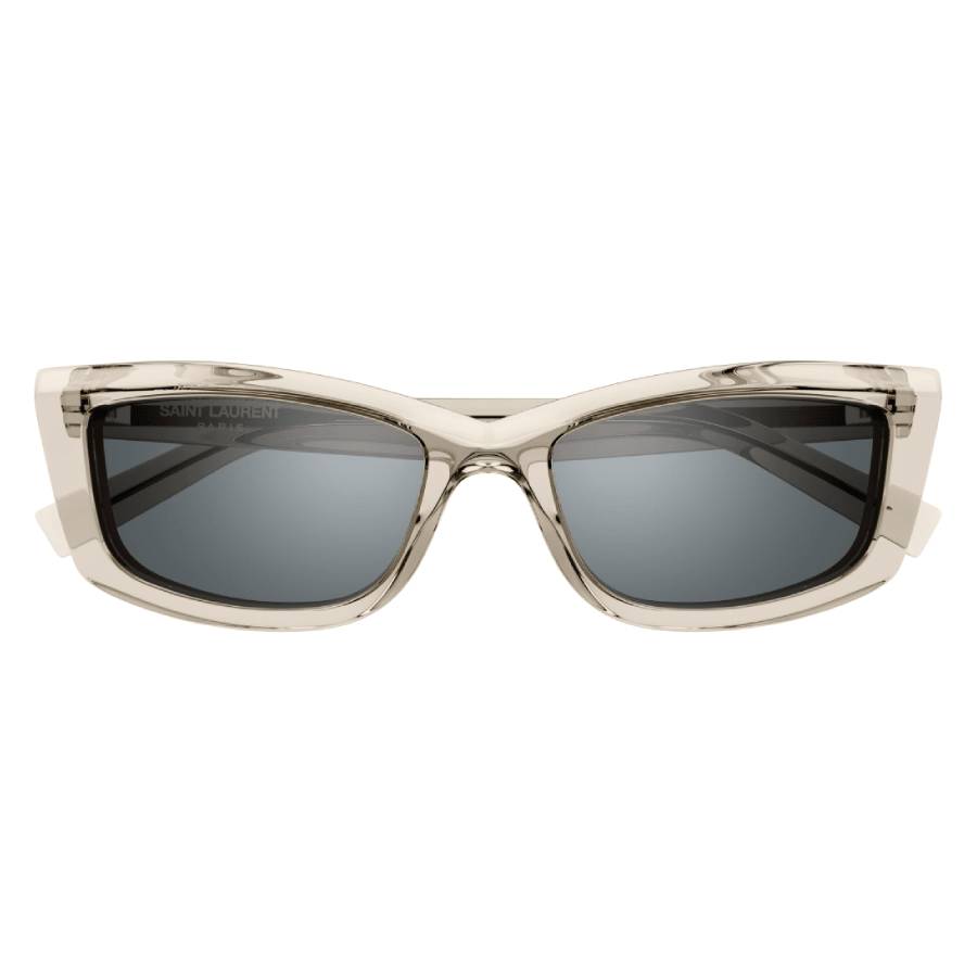 Saint Laurent New Wave Silver Mirror Cat Eye Ladies Sunglasses SL 658 003 54