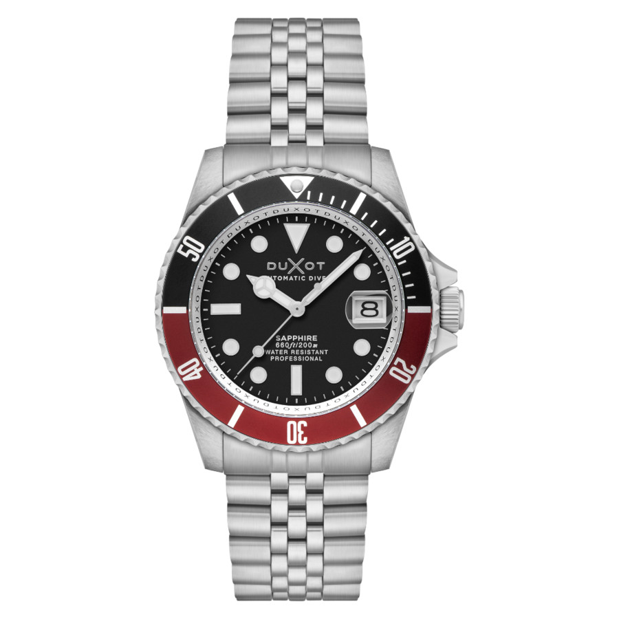 Duxot Atlantica Diver Black Dial Mens Watch DX-2057-88