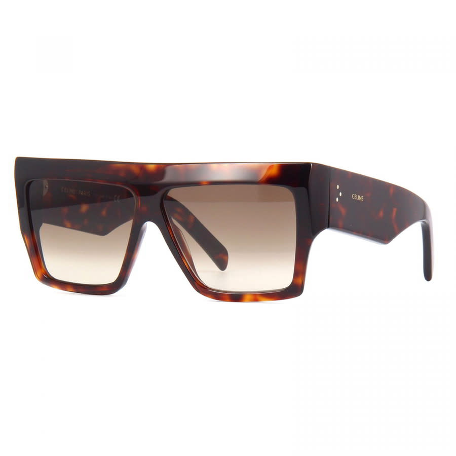 Celine CL40092I52F Square Full Rim Sunglasses — Brown