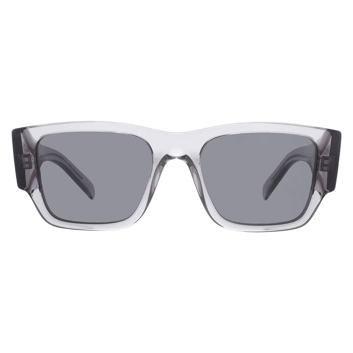Prada Man Sunglass PR 10ZS - Frame color: Transparent Asphalt, Lens color: Dark Grey