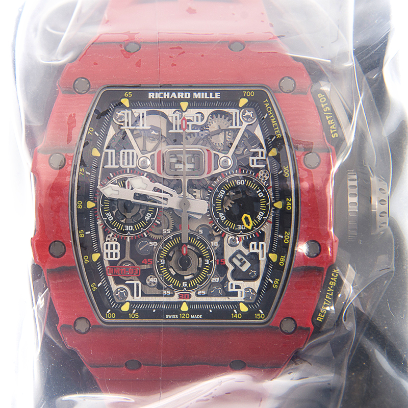 Richard Mille 11-03 Flyback Red Quartz TPT Mens Watch 11-03