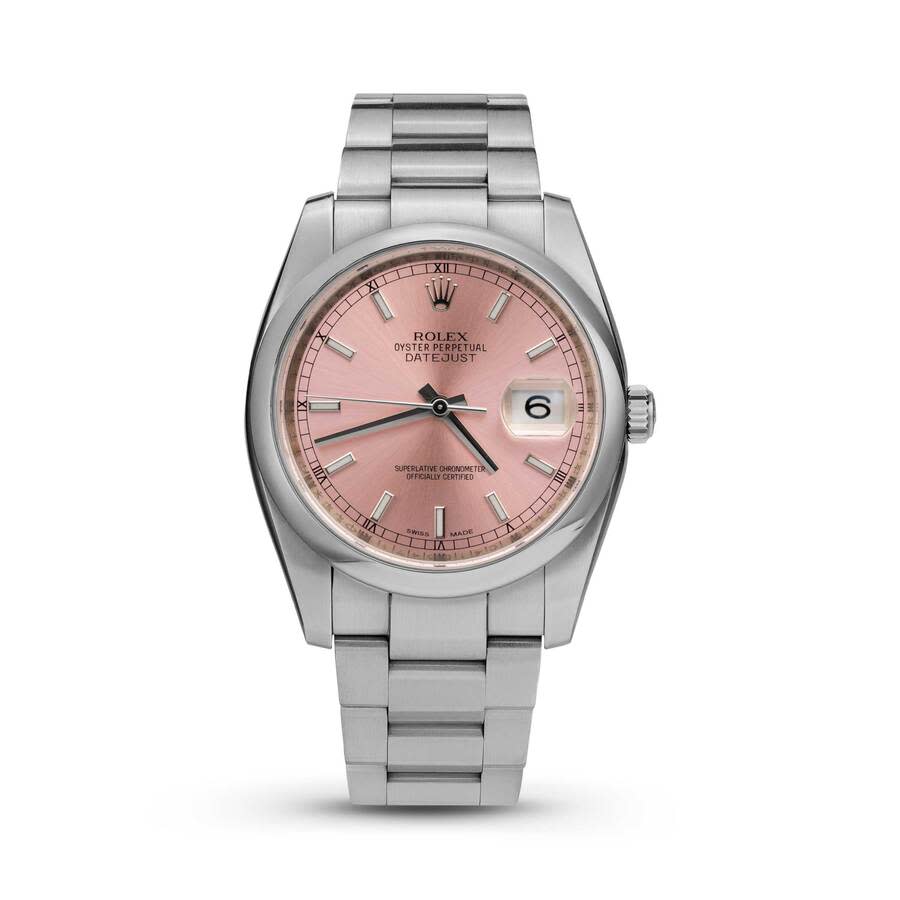 Preowned Rolex Datejust Automatic Chronometer Pink Dial Unisex Watch 116200 PSO