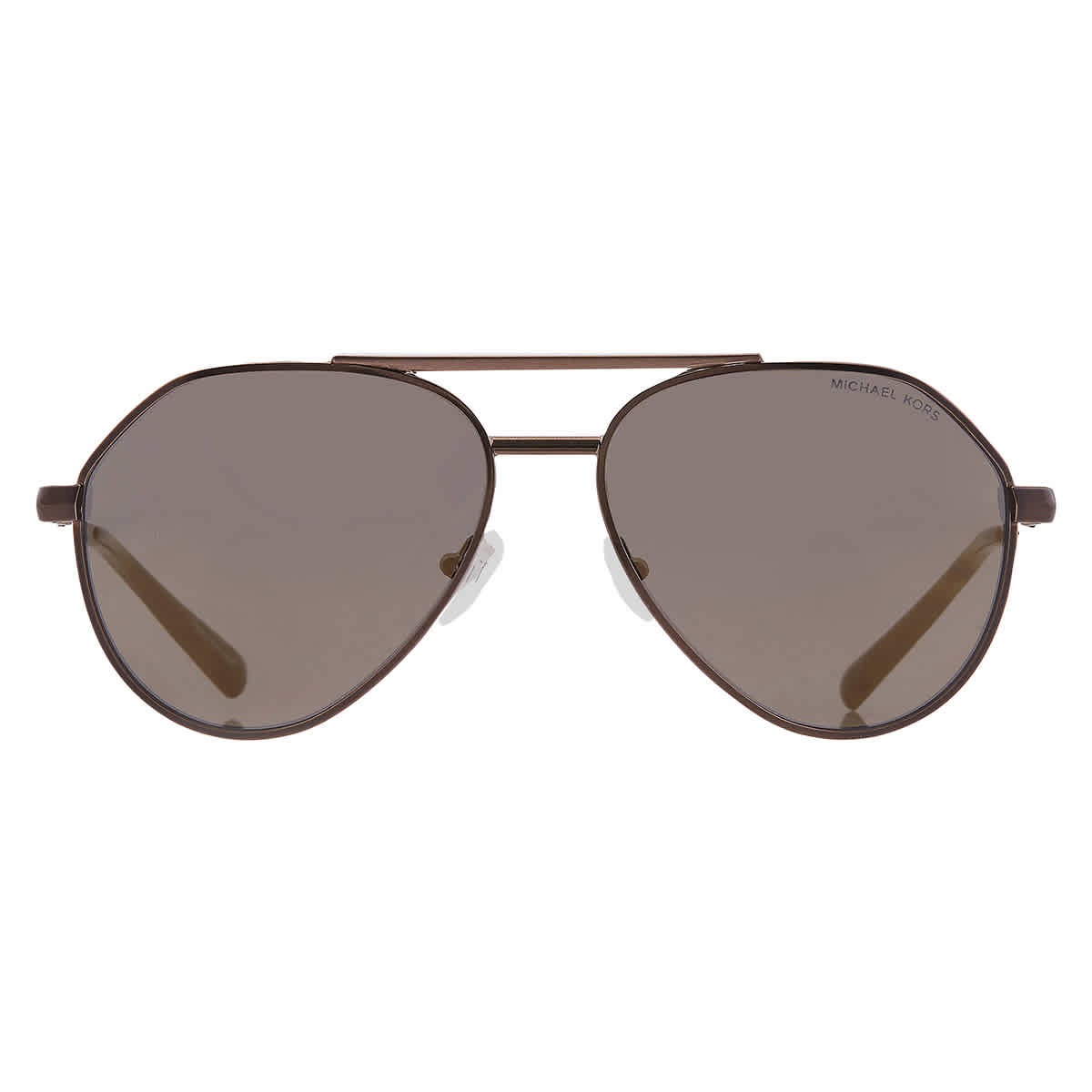 Michael Kors Brentwood Olive Mirror Pilot Mens Sunglasses MK1168 10014T 58