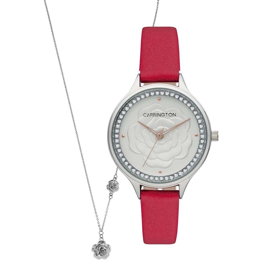 Carrington Elsie Quartz Silver Dial Ladies Watch CT-2015-01-SET1