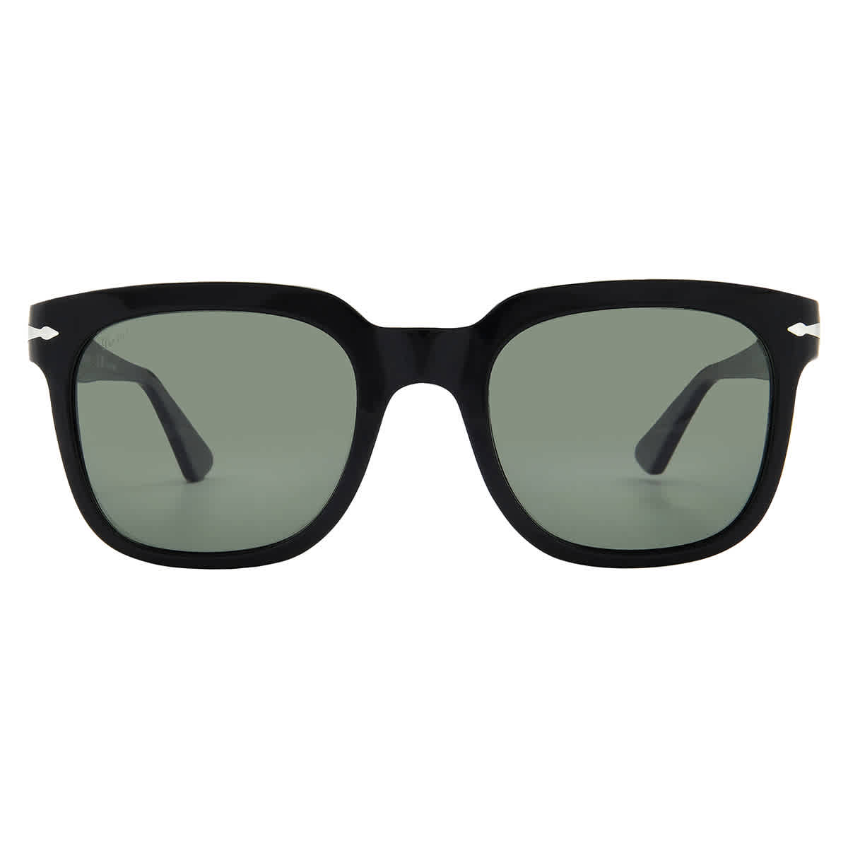 Persol Polarized Green Square Unisex Sunglasses PO3323S 95/58 53