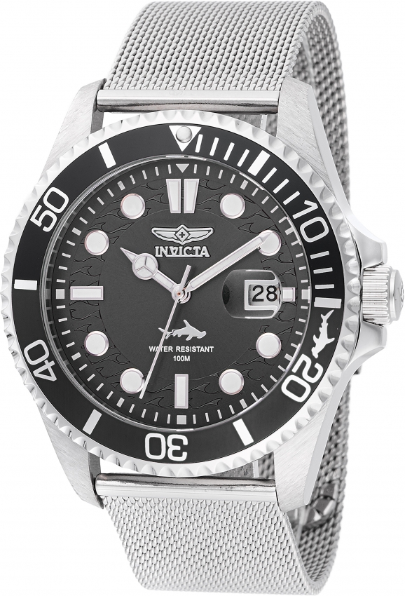 Мужские кварцевые часы Invicta Pro Diver с черным циферблатом 47172