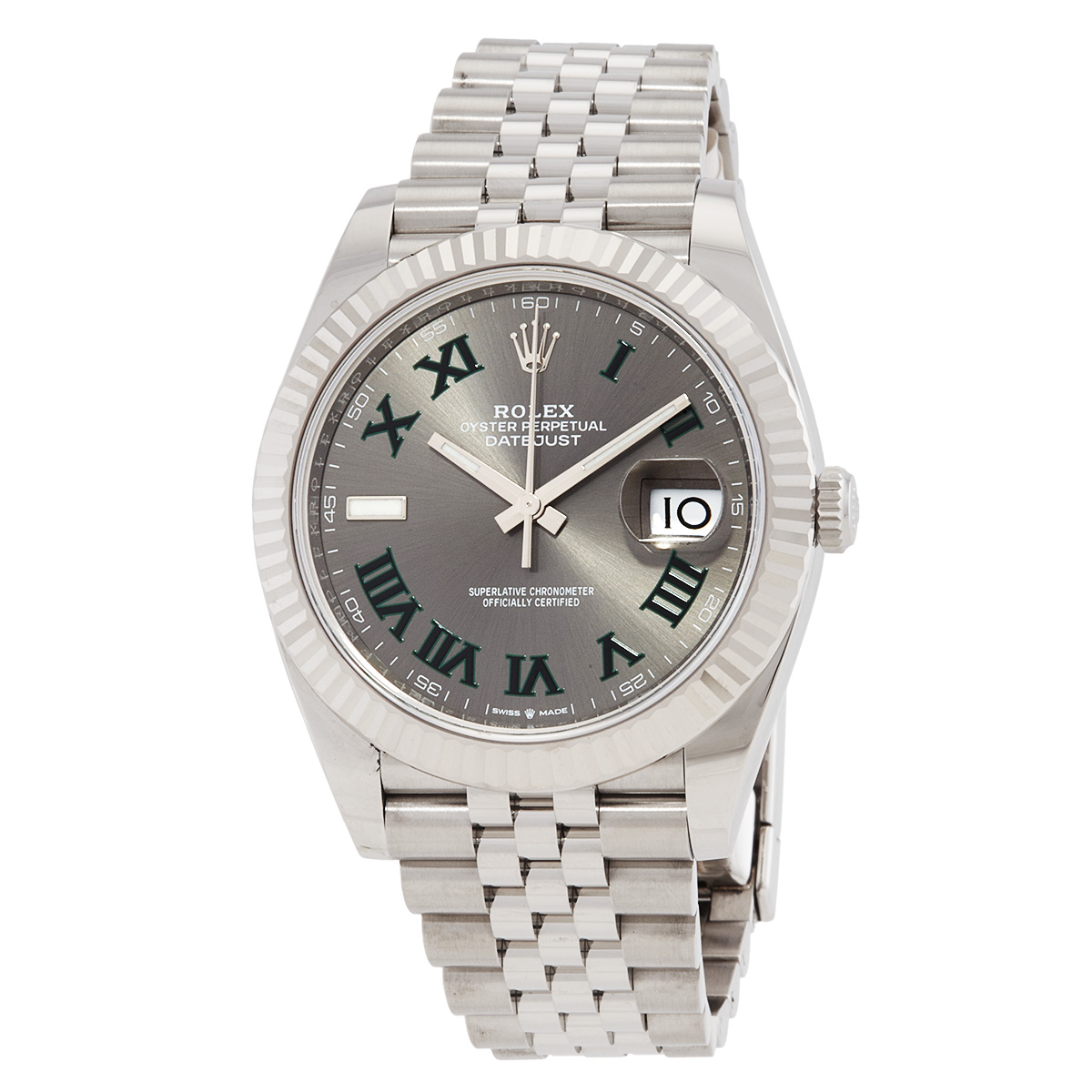 preowned rolex datejust automatic mens watch 126334