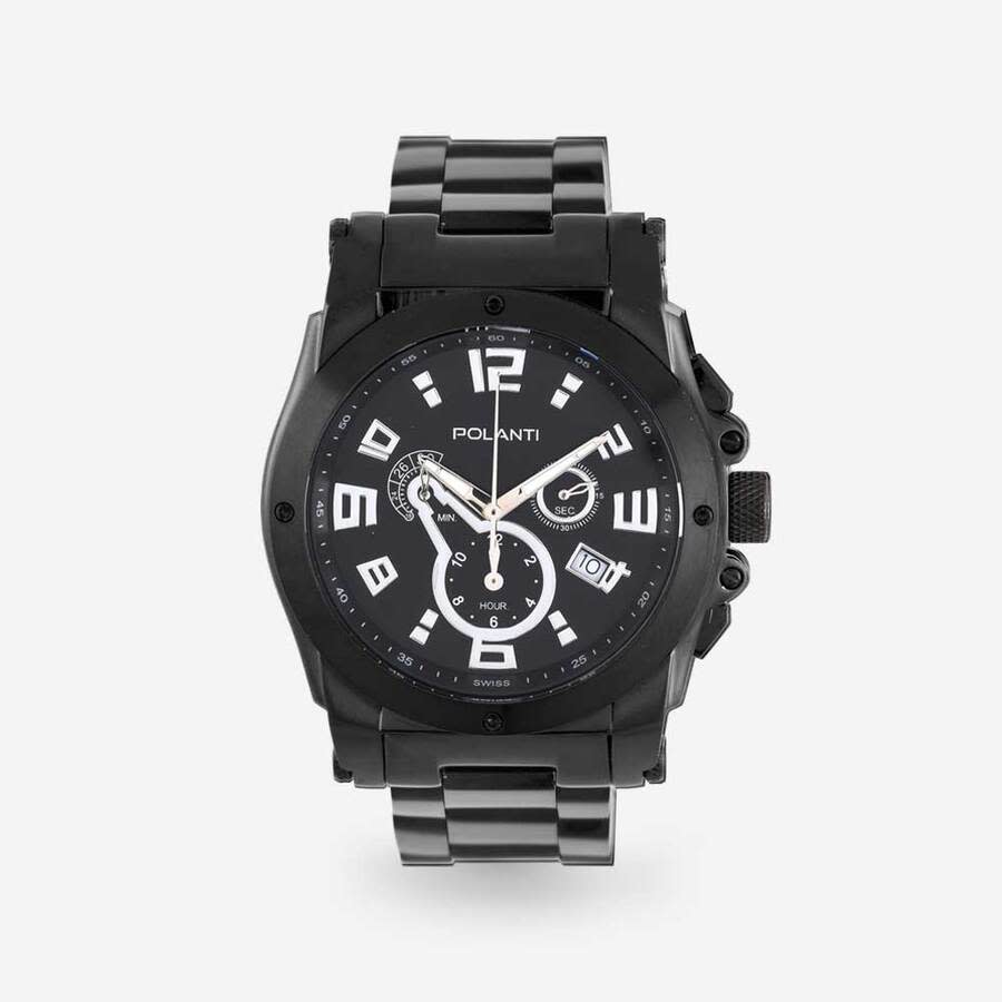 Polanti Zone Chronograph Black Dial Mens Watch PLZ-2800BK
