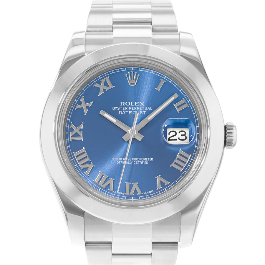 Preowned Rolex Datejust II Automatic Chronometer White Dial Mens Watch 116300 WRO