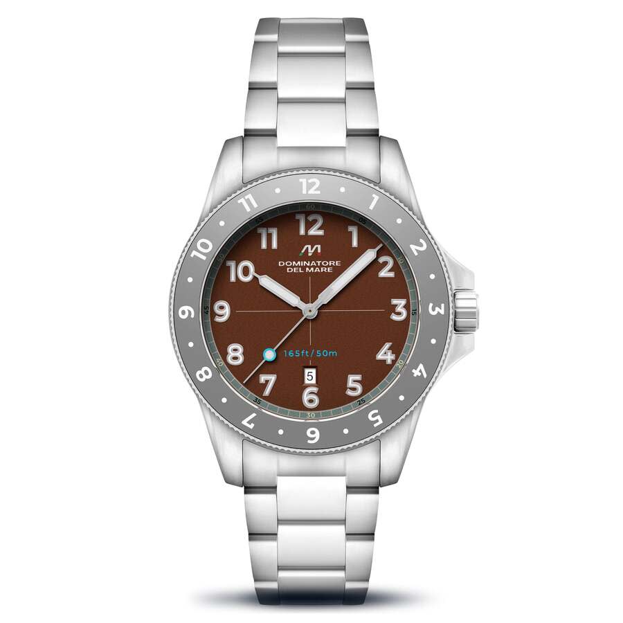 Dominatore Del Mare Bandiera Quartz Brown Dial Mens Watch DD-8020-88 80$
