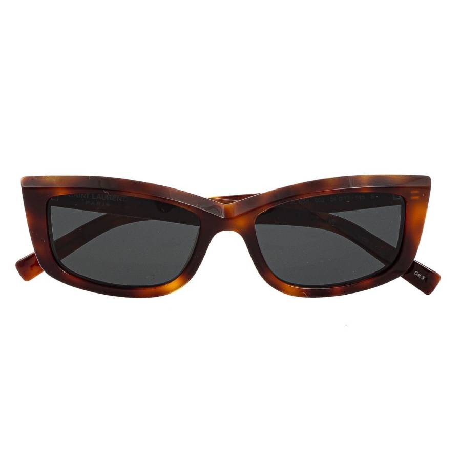 Saint Laurent New Wave Black Cat Eye Ladies Sunglasses SL 658 002 54