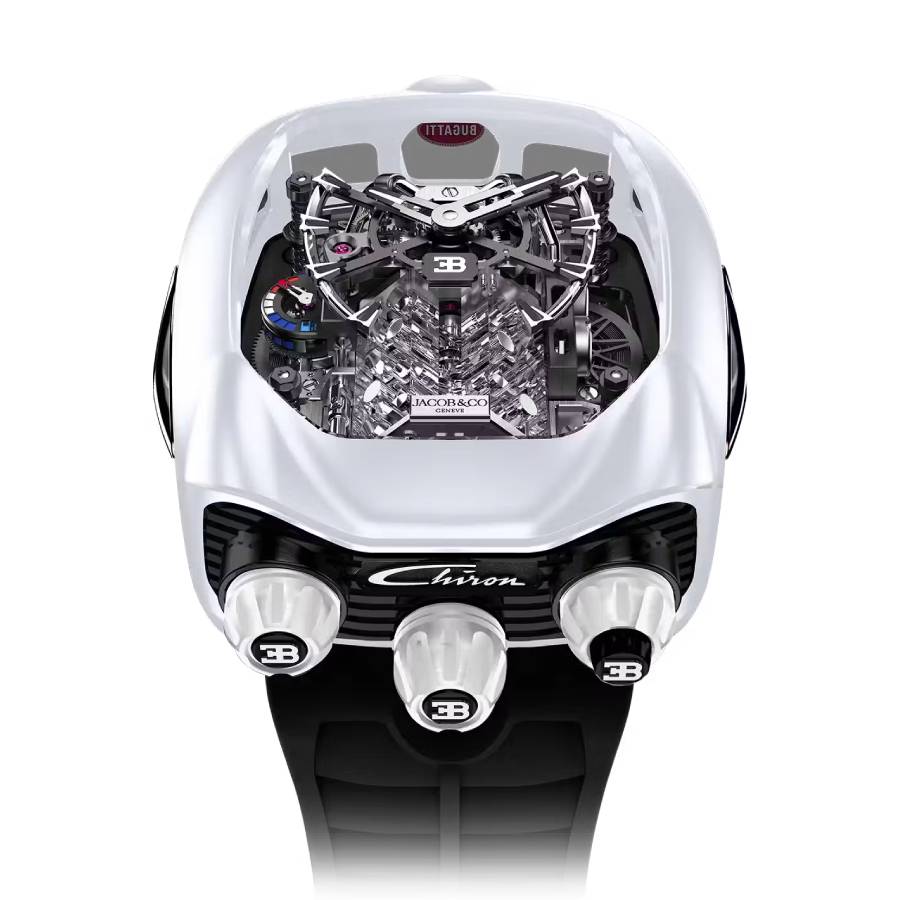 Jacob & Co. Bugatti Chiron Tourbillon Hand Wind Mens Watch BU220.27.AA.AA.A
