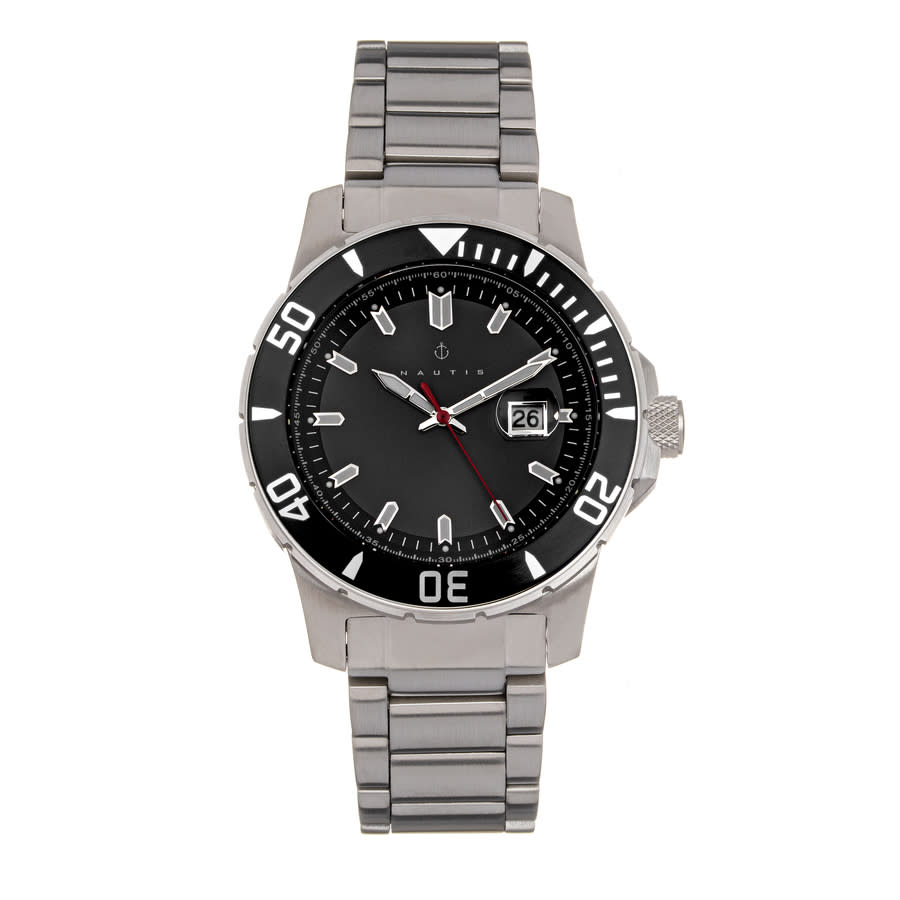 Nautis Admiralty Pro 200 Quartz Black Dial Mens Watch GL2008-A 148$