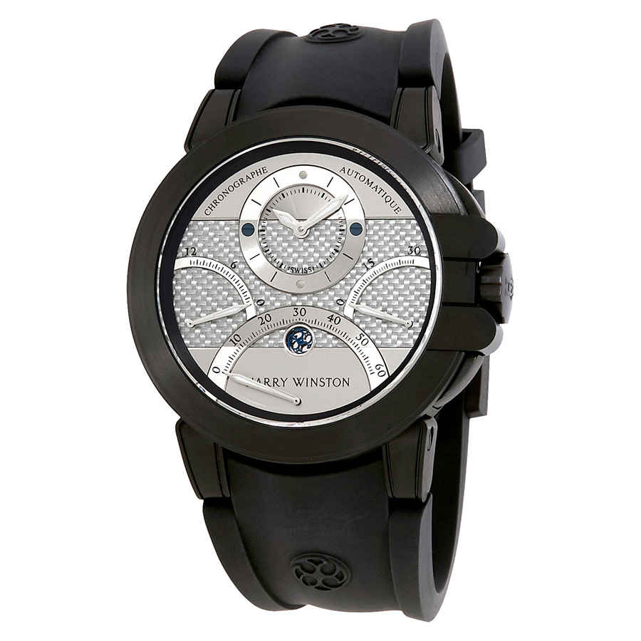 Harry Winston Ocean Triple Retrograde Chronograph Automatic Silver Dial Mens Watch OCEACT44ZZ006 15495$