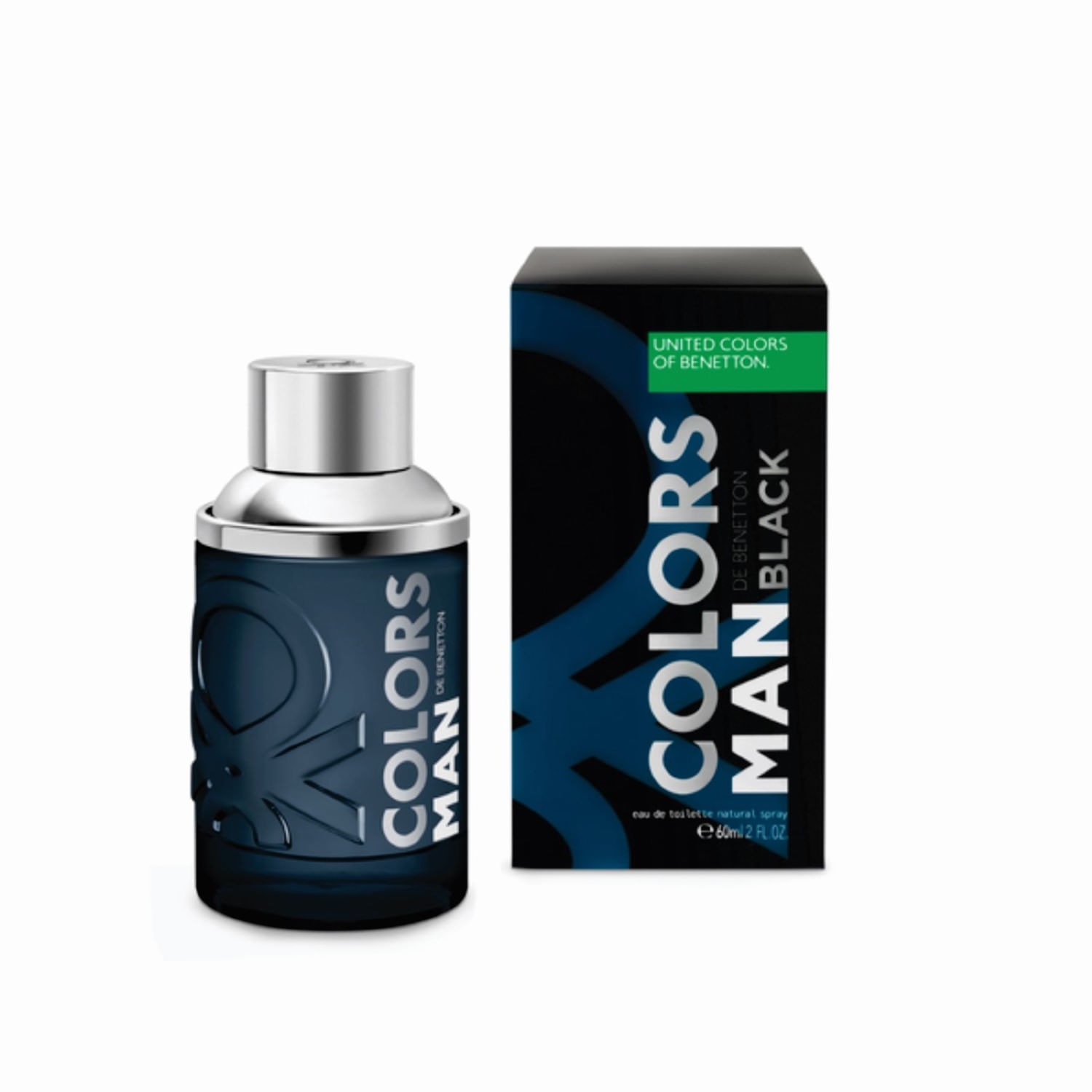 Benetton Mens Colors Black EDT Spray 2.0 oz Fragrances 8433982013164
