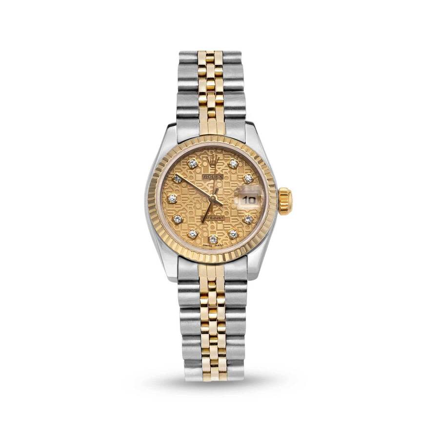 Preowned Rolex Datejust Automatic Chronometer Diamond Ladies Watch 179173 CJDJ