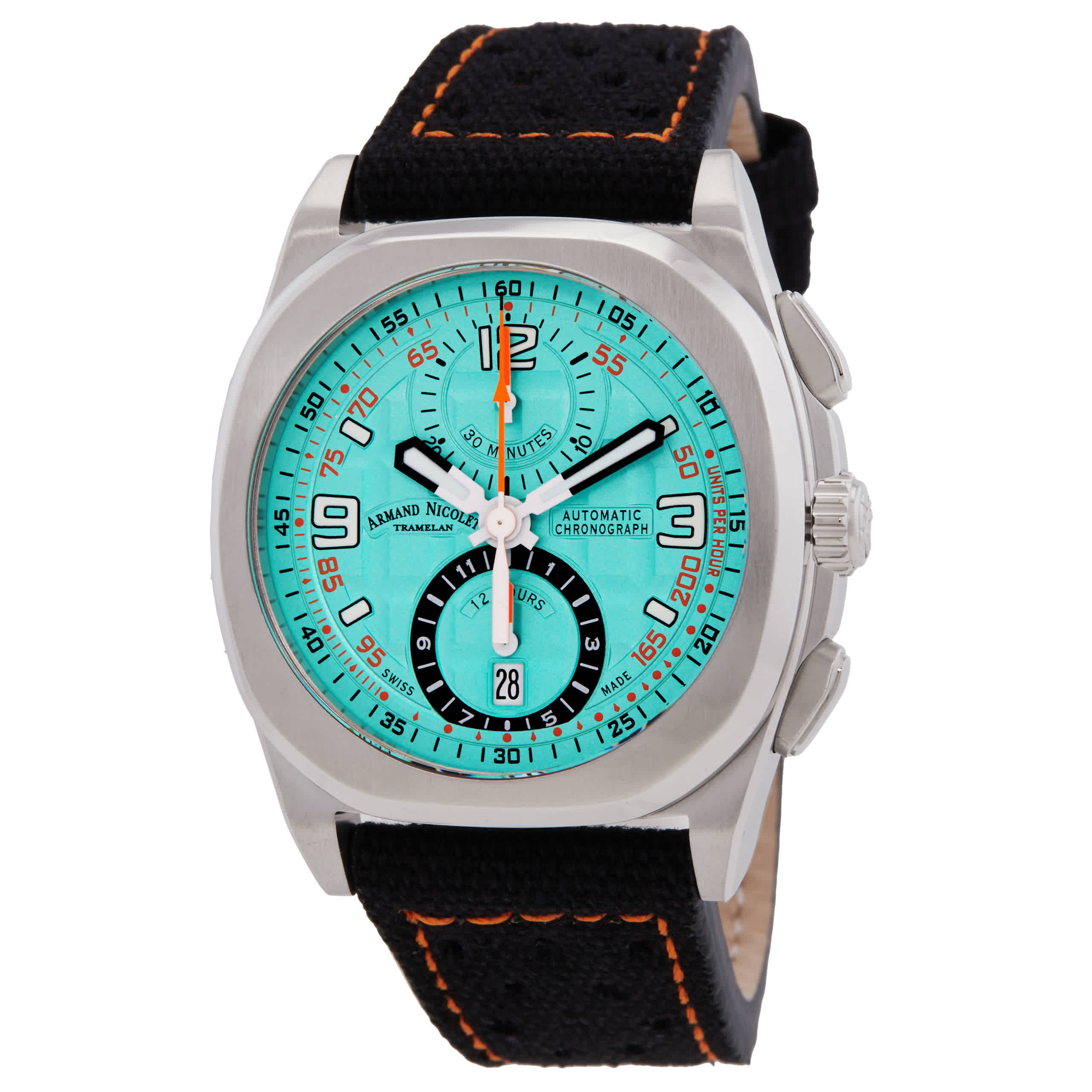 Armand Nicolet JH9 Chronograph Automatic Mens Watch A668HAA-TO-P0668NO8