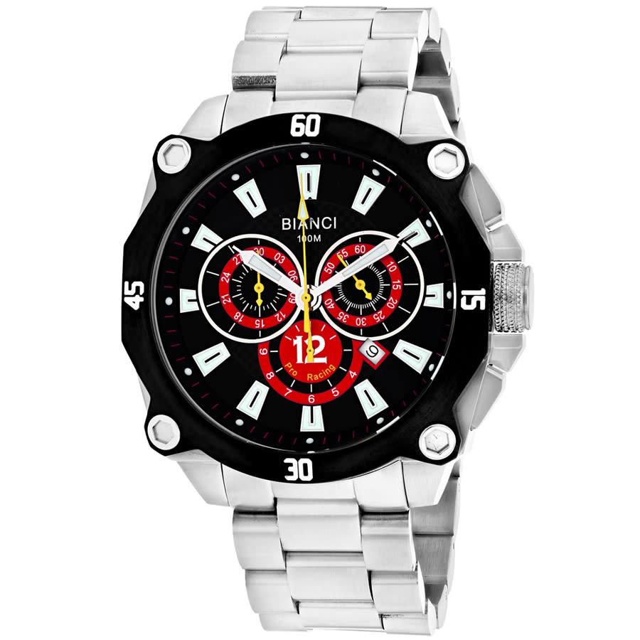 Roberto Bianci Enzo Chronograph Quartz Black Dial Mens Watch RB71013 158$