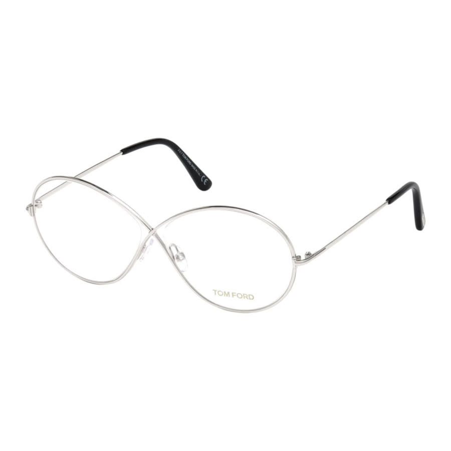 Tom Ford Ladies Black Oval Eyeglass Frames FT5517 018