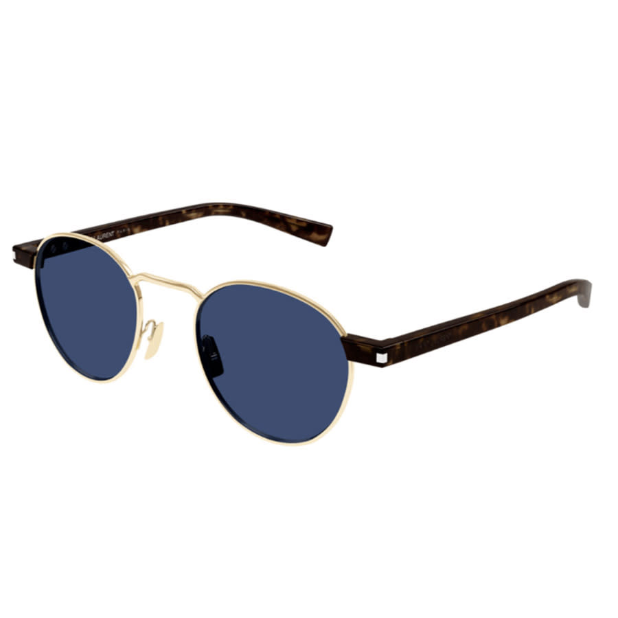 Saint Laurent SL 707 Asian Fit 004 Men's Sunglasses Gold Size 49 - Free RX Lenses - Free RX Lenses