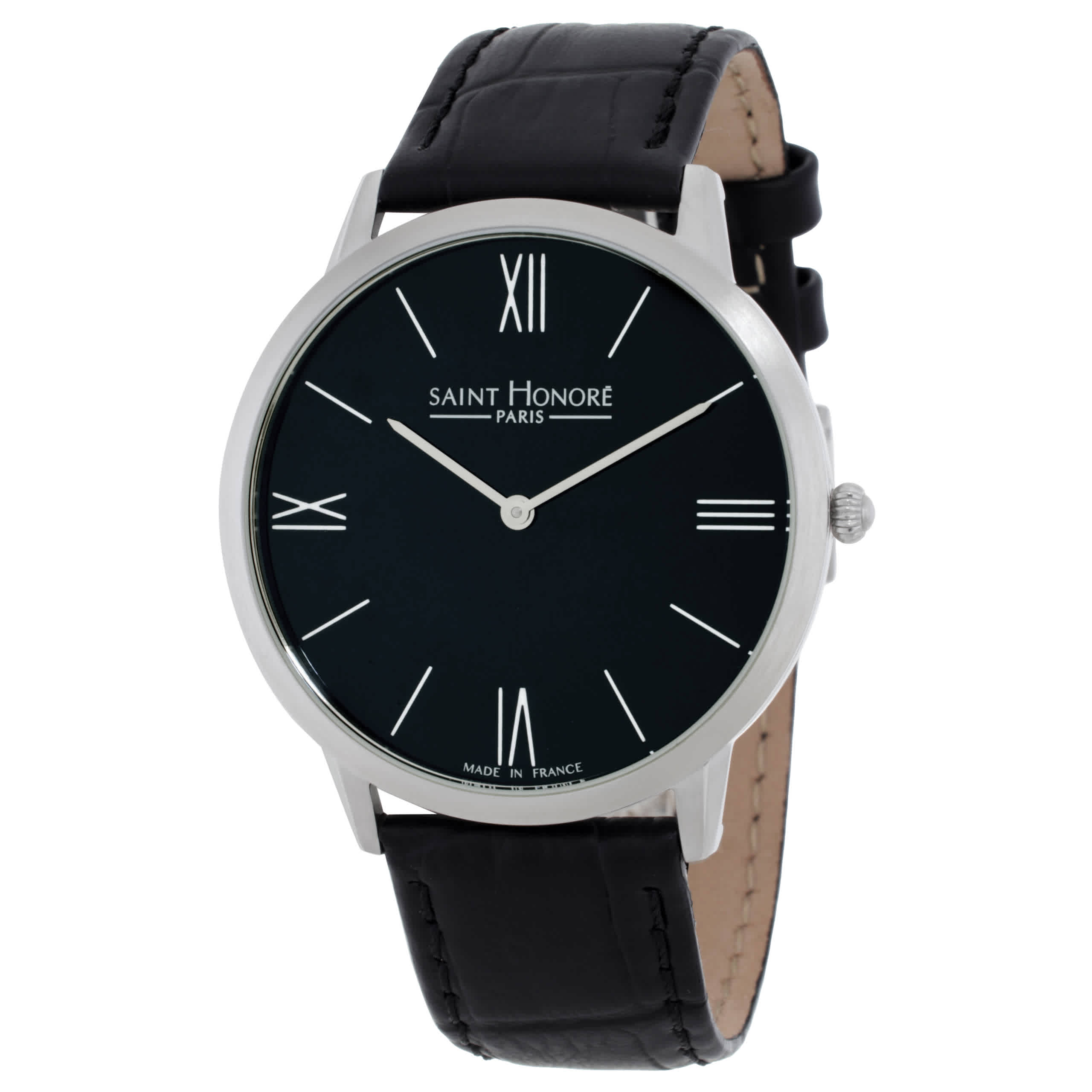 Saint Honore Paris Wagram Quartz Black Dial Mens Watch H SH WG826011 1NR