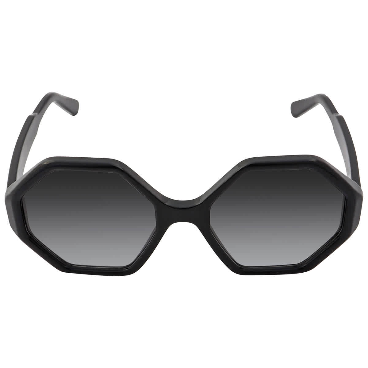 Salvatore Ferragamo Grey Gradient Hexagonal Ladies Sunglasses SF1070S 001 52