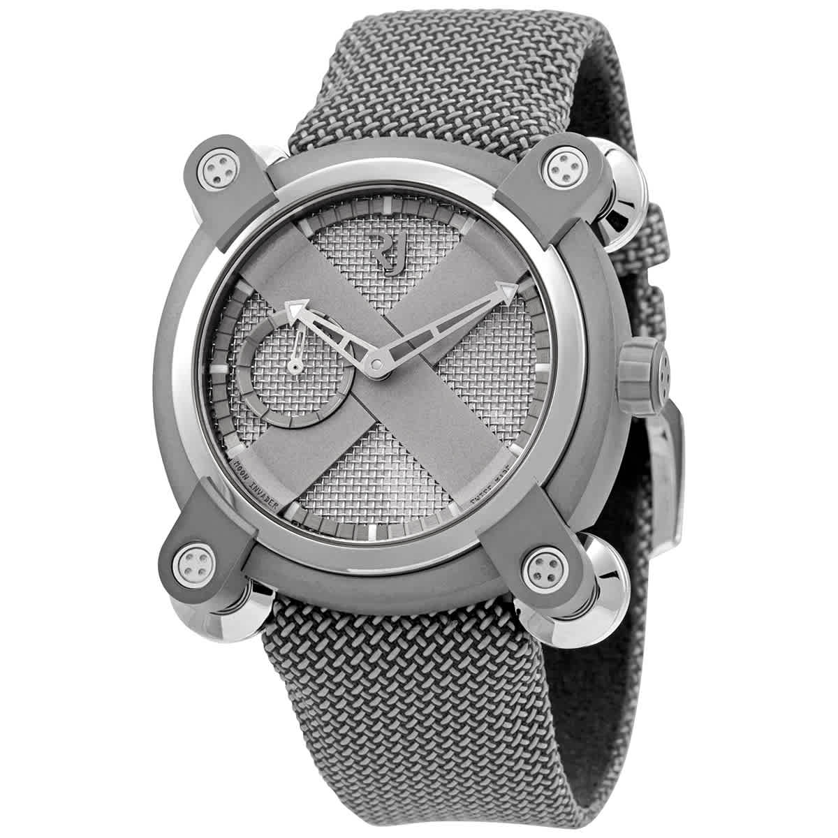 Romain Jerome Moon Invader Automatic Silver Dial Mens Watch RJMAUIN02003 2400$