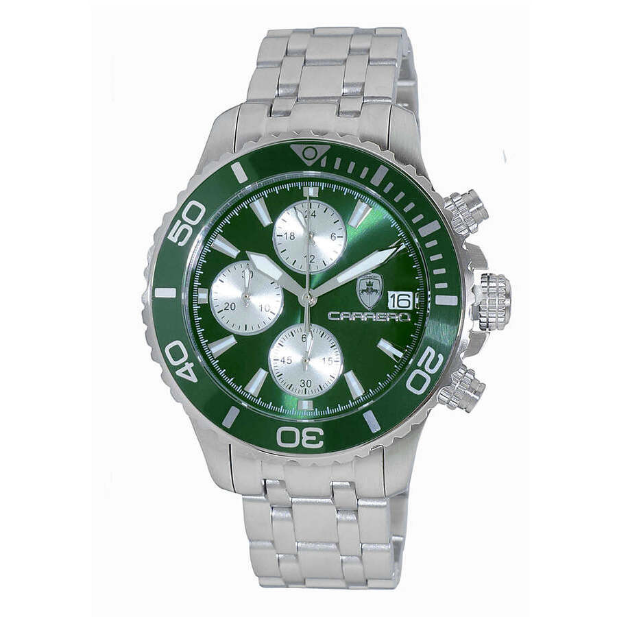 Torino Carrero Time Bold - Cx2 Chronograph Green Dial Mens Watch C1S3735GN
