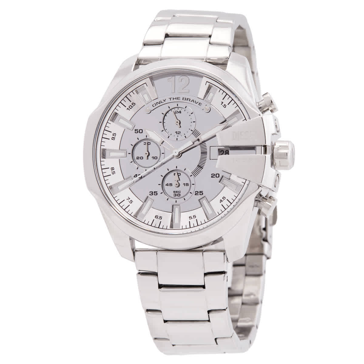 Diesel Baby Chief Chronograph Quartz Silver Dial Watch DZ4652 92$