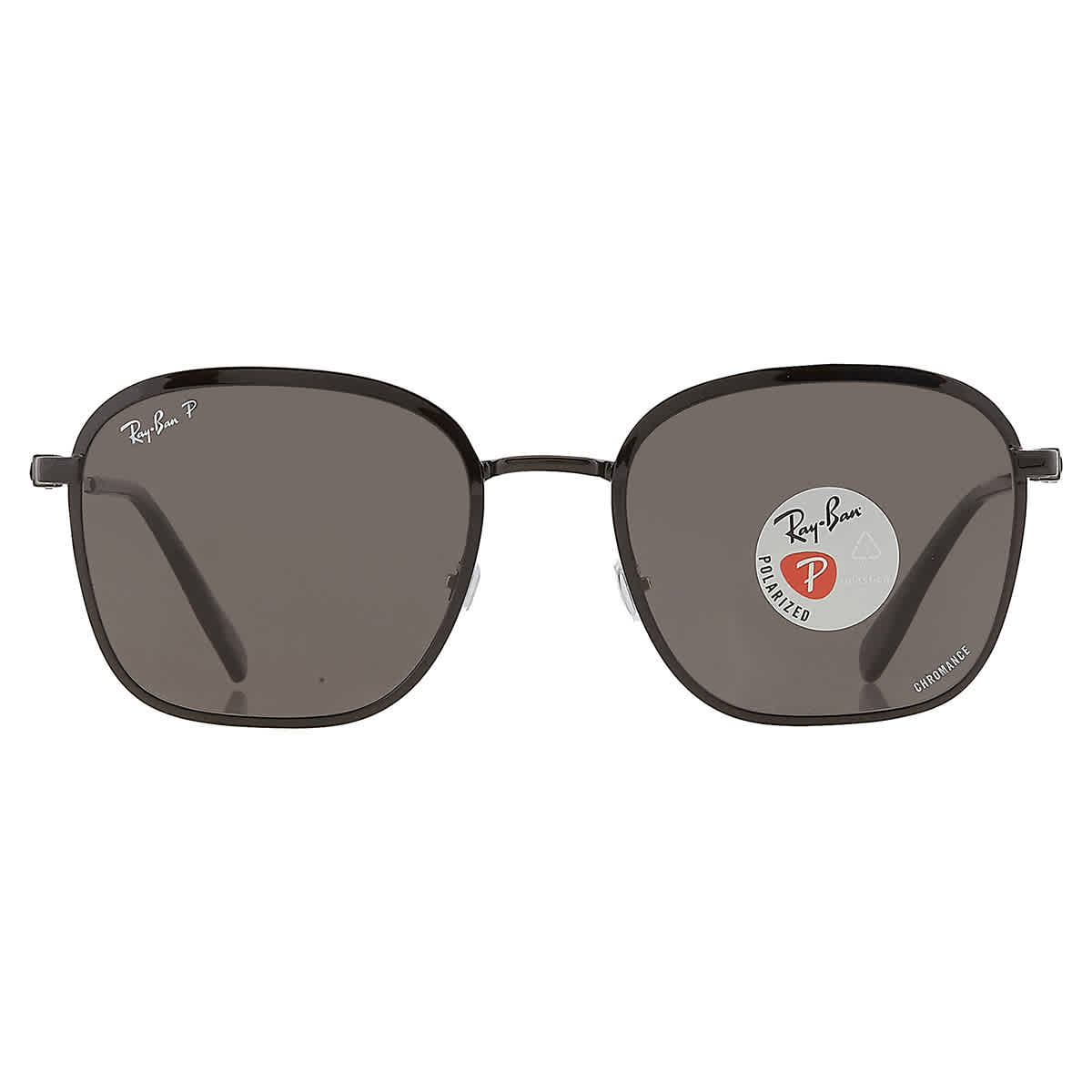Ray-Ban Rb3720 Polarized+ Lenses Sunglasses Black Frame Grey Lenses Polarized 55-20