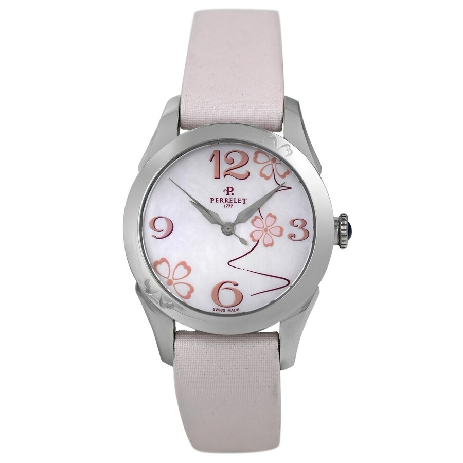 Pre-owned Perrelet Flower Automatic Pink Dial Ladies Watch A2025/1