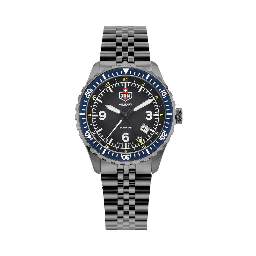 JDM Military Wingman Black Dial Mens Watch JDM-WG028-02