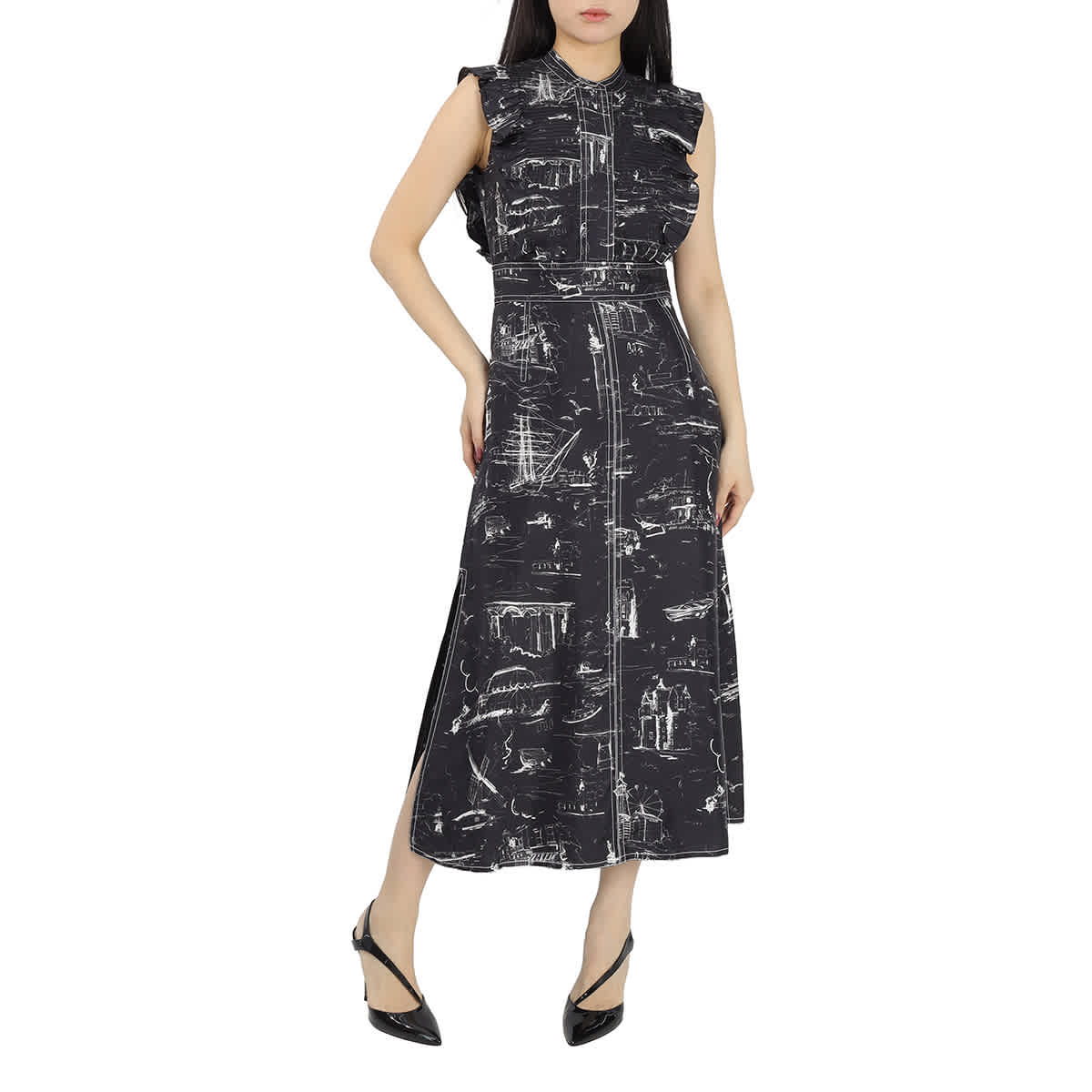 Burberry hot sale ruffle dress