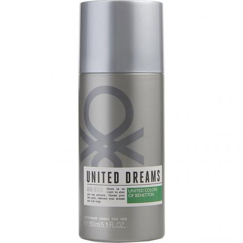 Benetton Mens United Dreams Aim High Deodorant Spray 5.1 oz Fragrances 8433982003240