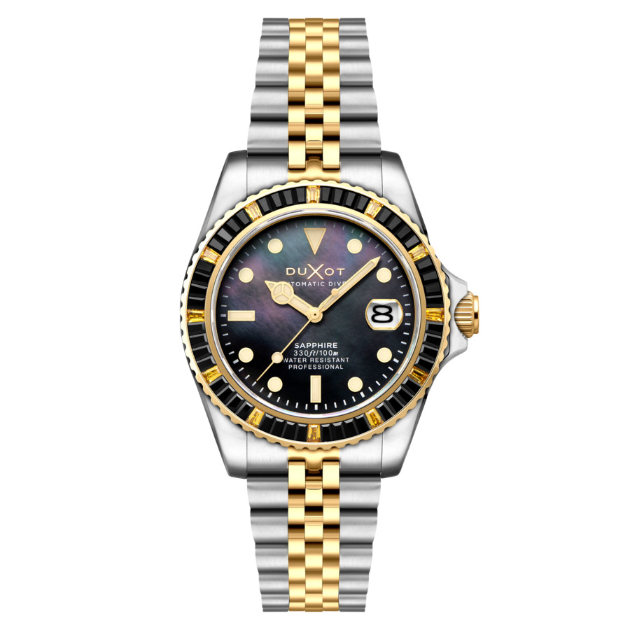 Duxot Atlantica 40 Automatic Black Dial Mens Watch DX-2077-99