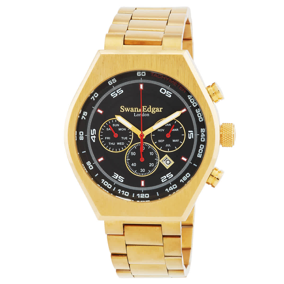 Swan Edgar Contemporary Classic Automatic Black Dial Mens Watch SE01212 140$