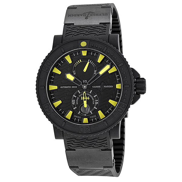 Pre-owned Ulysse Nardin Black Sea Black Dial Mens Watch 263-92-3C-924 5341$