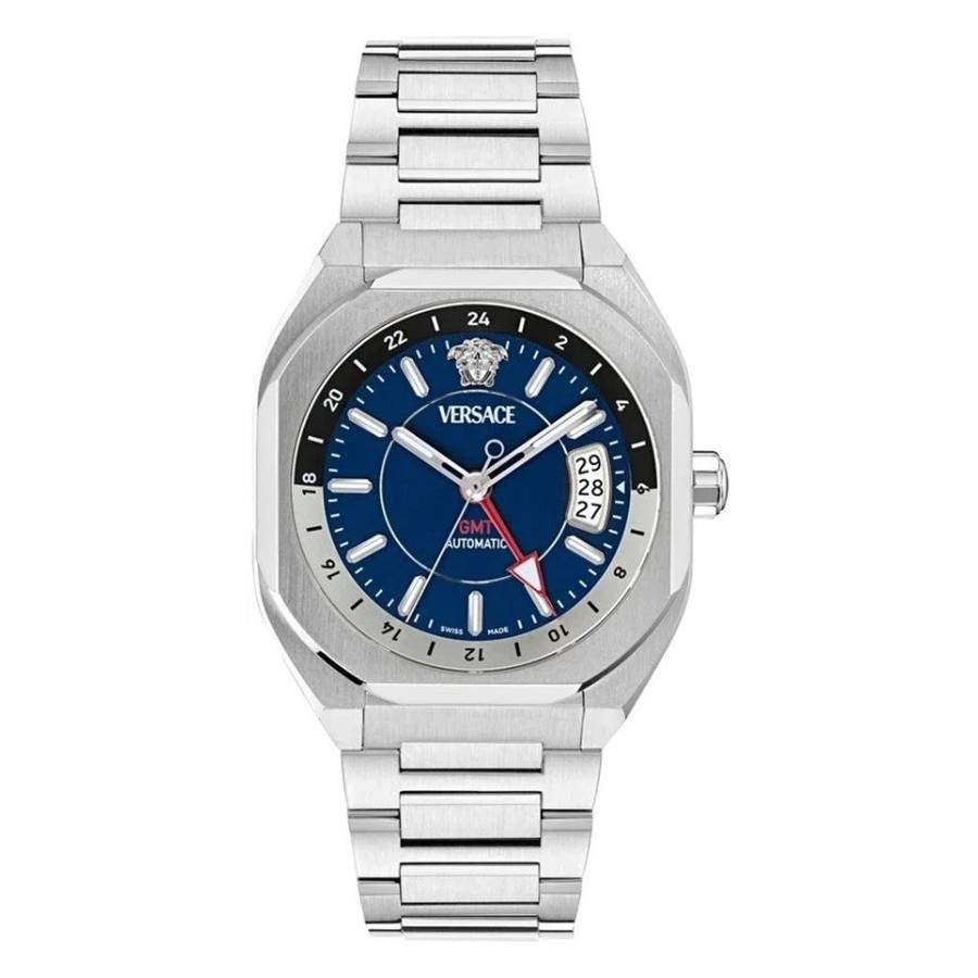 Versace V-Contempo GMT Automatic Blue Dial Mens Watch VE0I00225 619$