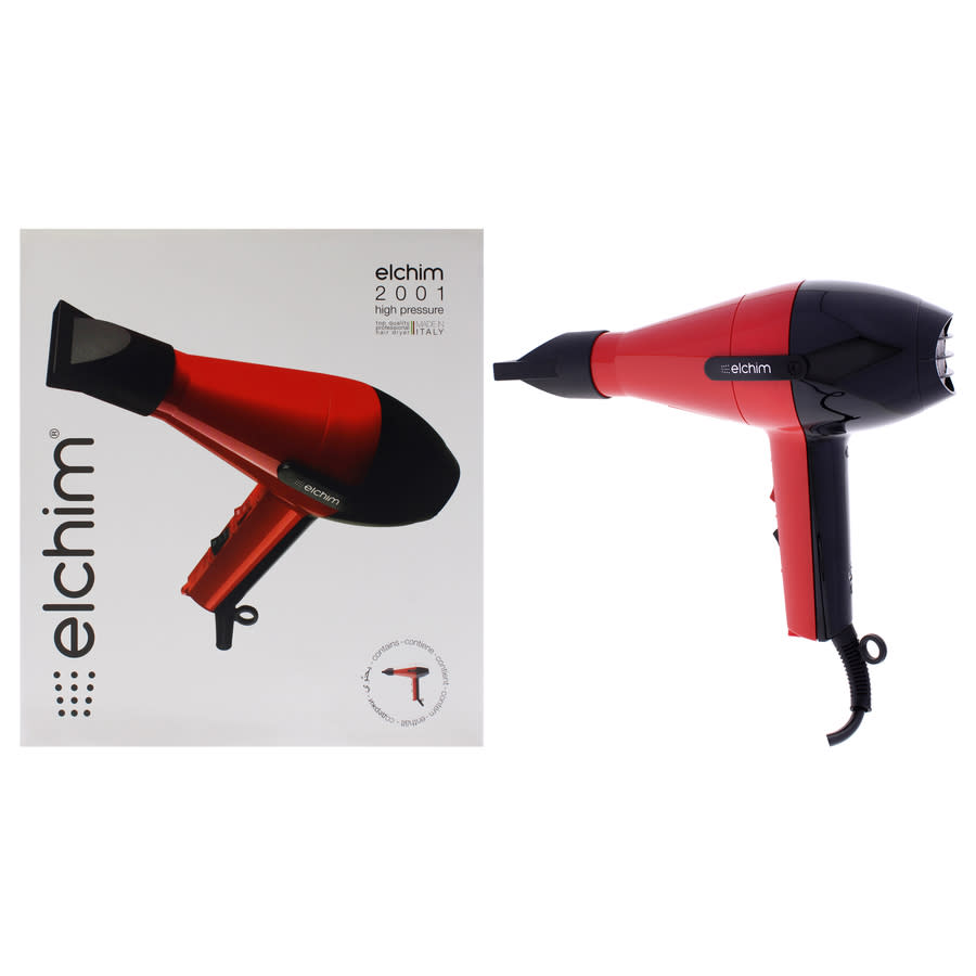 Elchim Ladies 2001 Classic Hair Dryer Red-Black Hair Care 836793002149
