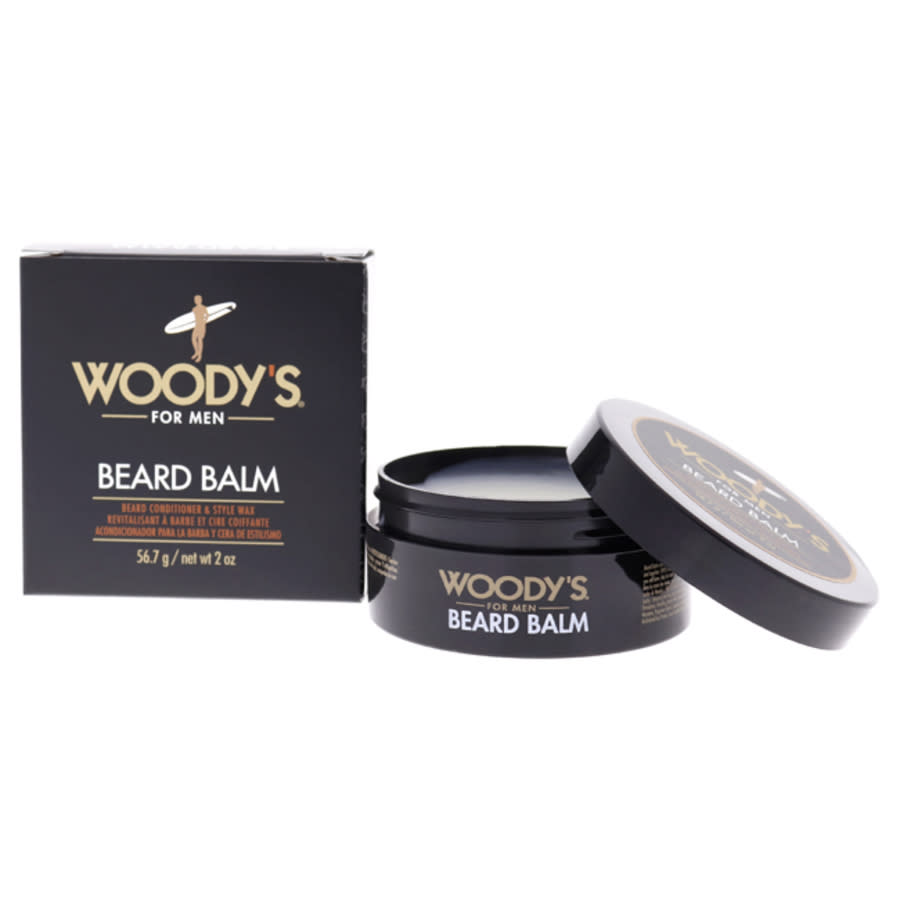 Beard Balm by Woodys for Men - 2 oz Balm