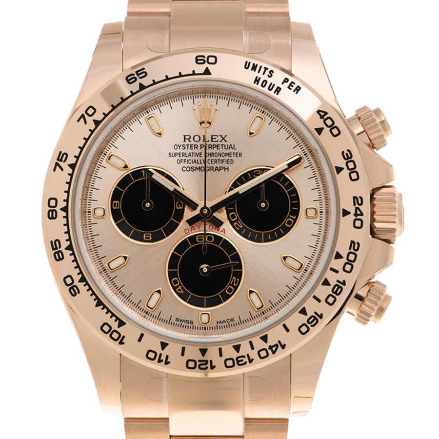 preowned rolex cosmograph daytona chronograph sundust dial watch 116505snbkso
