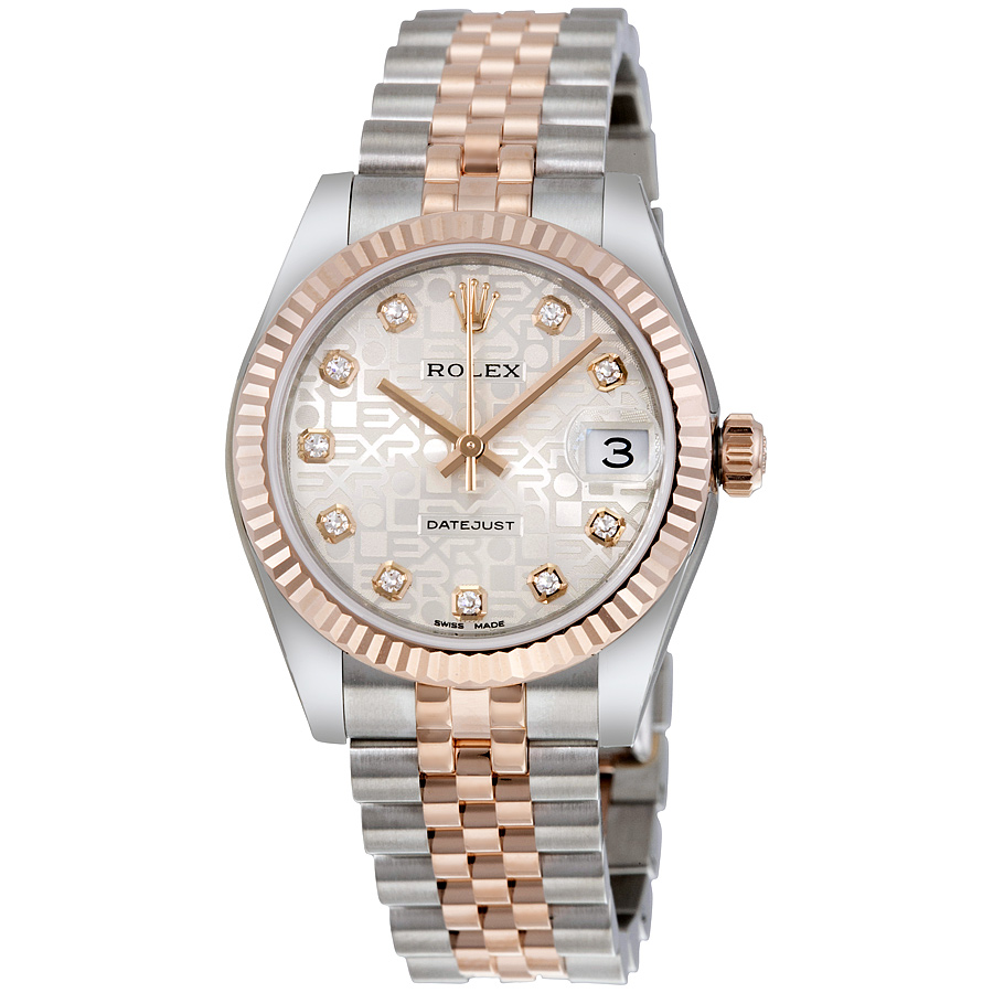 Preowned Rolex Datejust Diamond Silver Jubilee Dial Ladies Watch 178271SJDJ