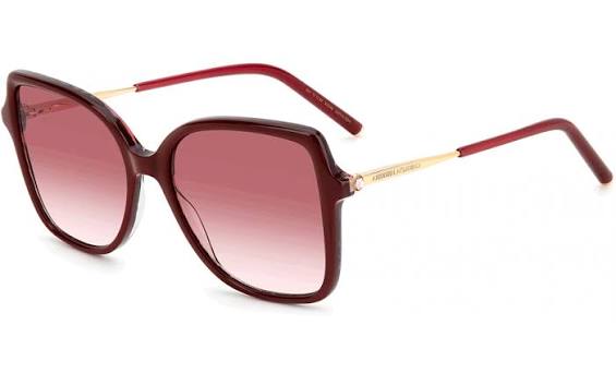 Carolina Herrera Pink Gradient Square Ladies Sunglasses HER 0179/S 06K3/3X 55