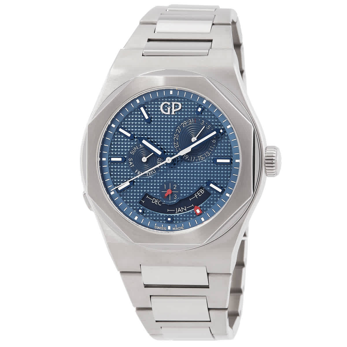 Girard Perregaux Laureato Perpetual Automatic Blue Dial Watch 81035-11-431-11A