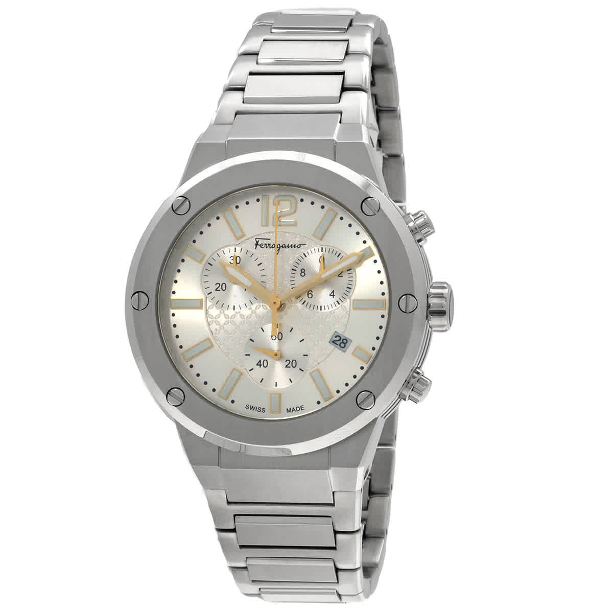Ferragamo F-80 Chronograph Quartz Mens Watch SFJE00324 384$