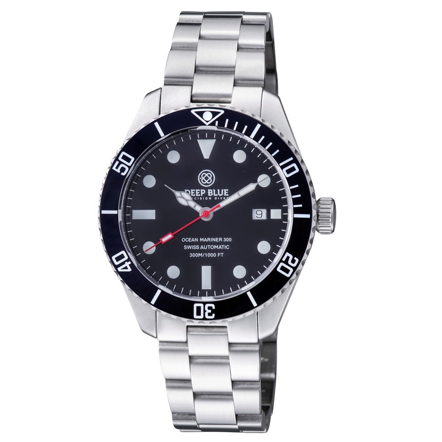 Deep Blue Ocean Mariner 300 Automatic Black Dial Mens 42 mm Watch OMRN300BLK