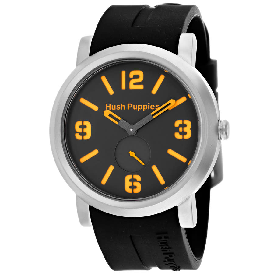 Hush Puppies Grey and Orange Dial Mens Watch 3670M9518