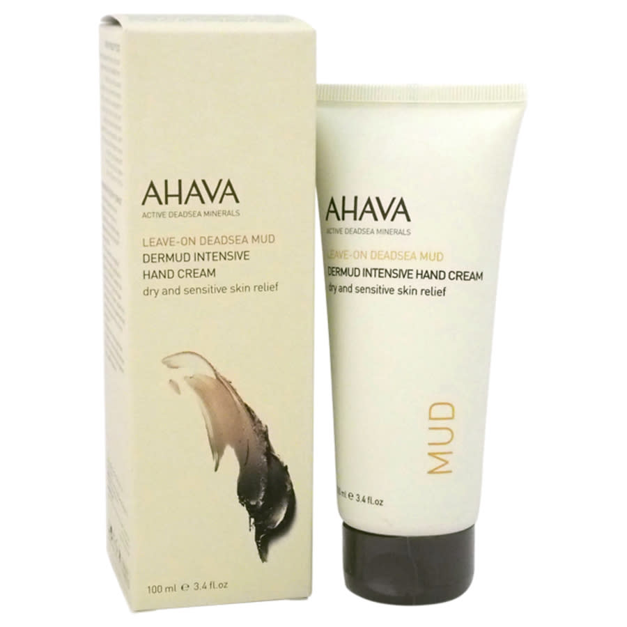 Leave-On Deadsea Mud Dermud Intensive Hand Cream - Dry & Sensitive Skin Relief by AHAVA for Unisex - 3.4 oz Hand Cream