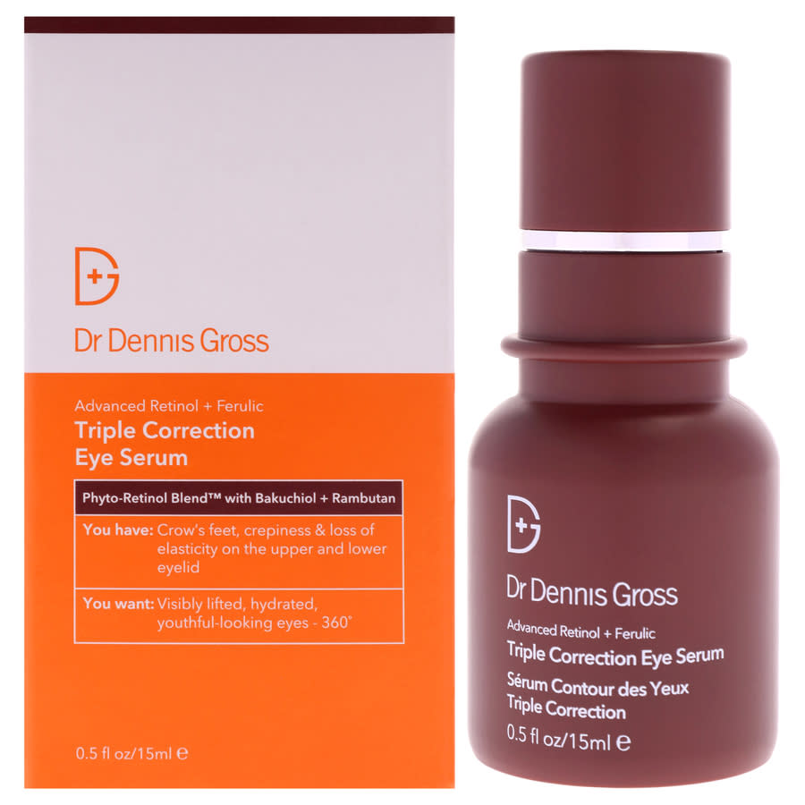 Dr. Dennis Gross Advanced Retinol Plus Ferulic Triple Correction Eye Serum 0.5 oz Skin Care 695866573081